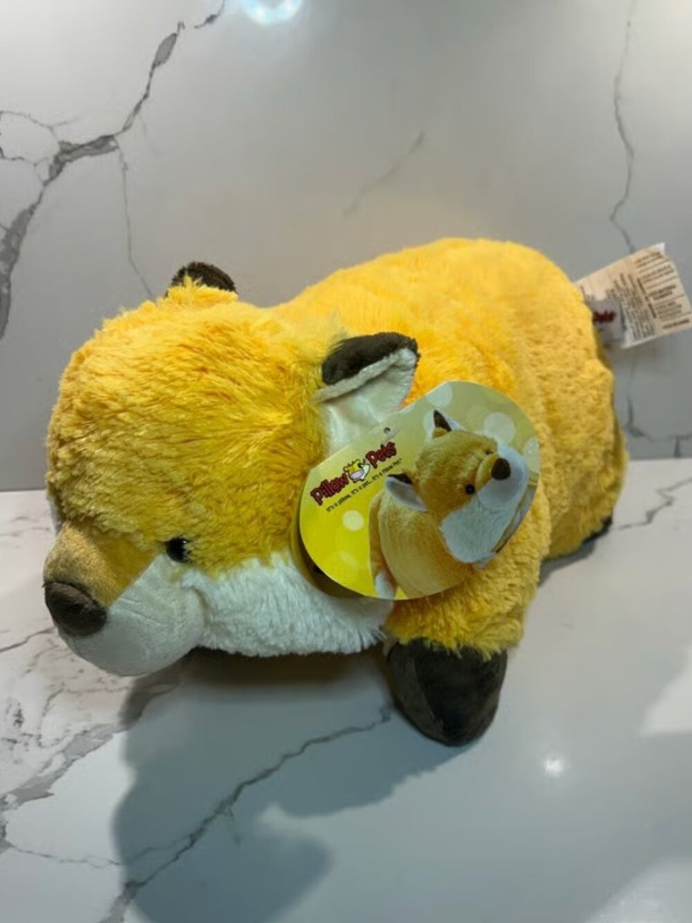 Rare Retired Pillow Pets Wild Fox Plush Stuffed Animal Pillow, 2022